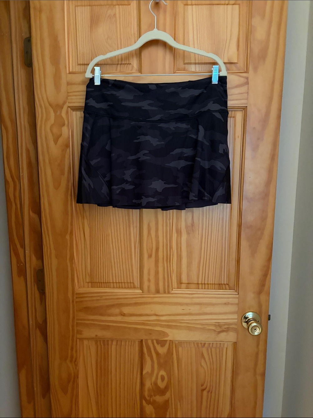 Athleta Black Camouflage Active Skort